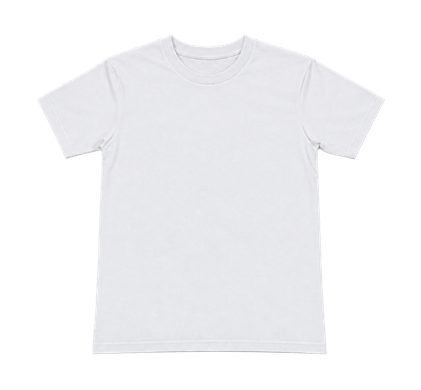 Regular fit T-shirt in white, front